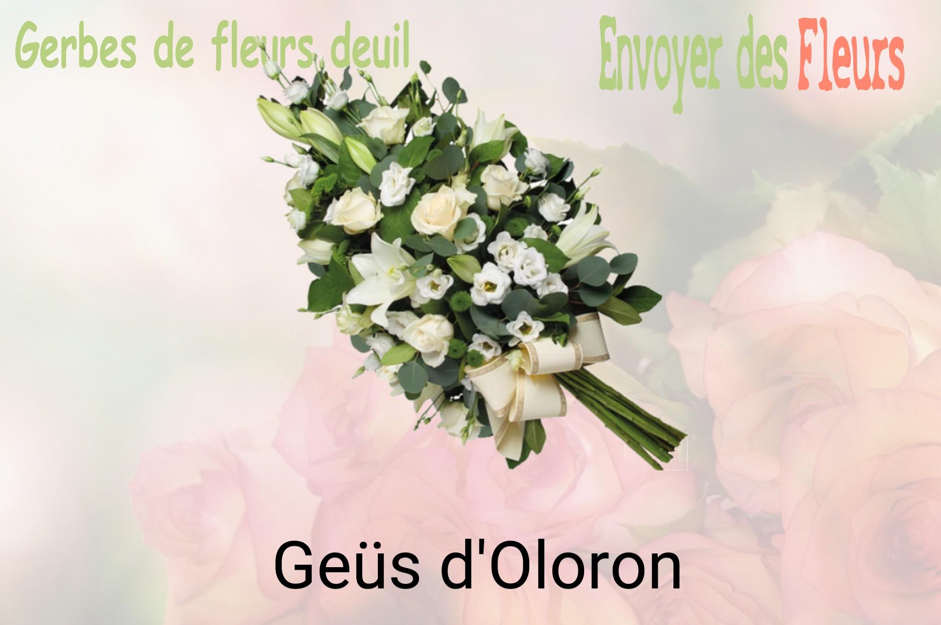 Gerbe de fleurs de deuil livrée à Geüs-d'Oloron